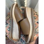 Style & Co Style Co Espadrille Wedge Slide Sandals Brown Leather 9.5 M boho beach Resort Photo 3