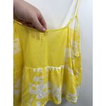 Alo Yoga ALO Yellow & White Tie Dye Swing Tank Top Size Large Photo 3