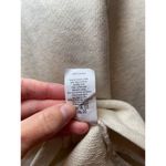 J.Crew  Rhinestone Jewel Neckline Holiday Heathered Cream Sweatshirt 100% Cotton Photo 10