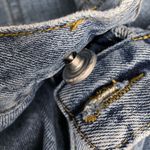 Princess Polly Wide Leg Distressed Raw Hem Cropped Jeans Medium Wash Size 6 Photo 6