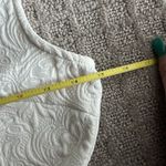 Alya Sleeveless Top Ivory Off White Womens Size Small S Zip Floral Brocade Photo 7