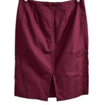 White House | Black Market Women's Red Burgundy Pencil Skirt Size 10 Knee Length Photo 1