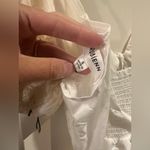 NWT Rubienn Eyelet Tired Back Tie Frill Mini Dress In Off White Photo 12