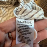 French Connection  Button Front Laich Striped RuffledTrim Midi Size Medium G0781 Photo 14