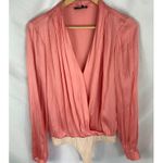 Paige Sevilla Thong Satin Long Sleeve Bodysuit Size Medium Photo 6