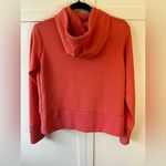 Nike  Hoodie Women’s Pink Coral Striped Pullover Sweatshirt Ribbed Dri Fit Size S Photo 12