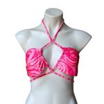 frankie's bikinis Frankie Bikini’s x Naomi Osaka Malibu Halter String Bikini Top, Sz Lg Photo 4