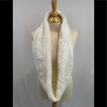 Capelli New York Ivory Faux Fur Infinity Scarf & Knit Glove‎ Set Photo 1