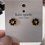 Kate Spade New York Black Clover Stud Earrings Spades Studs RN0102760 Photo 0