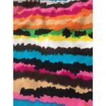 Faded Glory  Striped Graphic Swim Bikini Halter Top Tie Neck Size Small Colorful Photo 1