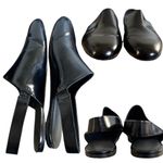 ROSETTA GETTY BLACK LEATHER‎ SLINGBACK FLATS SHOES SIZE 8/38 MADE IN ITALY EUC Photo 4