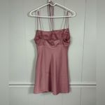 Urban Outfitters  Dusty Rose Slip Dress Lace Detailing Size Medium Coquette Sexy Photo 3