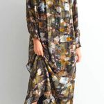 Anthropologie  Blair Metallic Shimmer Maxi Dress in Size XS Photo 0