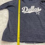 Dallas Cowboys woman’s blue silver metallic hoodie sweatshirt size large Photo 6