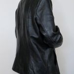 Vintage 90s Fourteen Zero Black Leather Jacket Size L Photo 3