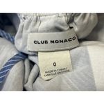 Club Monaco  Blue Stripe Sleeveless Tie Waist Open Back Cami Tank Romper Shorts 0 Photo 3