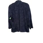 Alex Evenings NWT ‎ Jacquard Knit Glittered Mandarin neckline jacket navy size 14 Photo 1