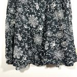 Gap  Linen Black White Floral Woven Skirt Photo 3