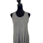Madewell ‎ Striped Tank Dress Women Size M Highpoint Gray Swing Sleeveless Photo 2