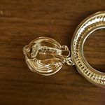 St. John ππ Circular Drop Clip On Earrings ~ Green Enamel Gold Jewels NWOT Photo 8