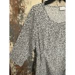 Mamalicious Maternity White Animal Print Dress Large Black Photo 1