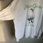 Aerie  Oversized Silly Goose Long Sleeve White Cotton Rib Knit Shirt XXL Cozy Photo 2