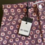 RE/DONE  New Plum Stamp 70s floral printed mini skirt hippie chic Photo 2