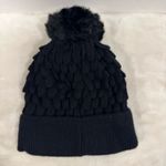 NFL Detroit lions Black Knit Beanie with Blue Sequin Lion logo! Photo 1