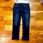 Rock Revival “Alivia” Skinny Jeans, Red Stitching, Sz 29 Photo 1