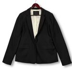 EUC J.Crew Regent Black Wool Blend Blazer Women's Size 16T Tall Black Photo 0