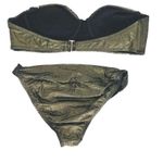 Zac Posen for Target Metallic Gold Bikini Set - Top Size XL / Bottom Size M Photo 3
