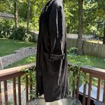 Leather Warehouse~ Women's Full Length Leather Coat~ Size Large~ Black~Vintage Black Photo 4