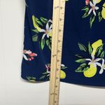 Adrienne Vittadini  Navy Lemon Floral Blouse Photo 6