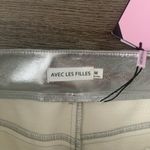Avec Les Filles High Waist Faux Leather Midi Skirt - Size M - Silver - NWT Photo 8