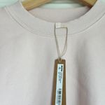 SKIMS Cotton Fleece Classic Crewneck in Barely Pink, Size Small Photo 6