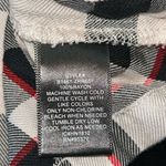 Sanctuary  Cori Smocked‎ Sleeve Blouse beige black red plaid wrap Vneck size S Photo 9