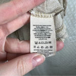 Free People  We The Free Cream Flowy Long Sleeve Hi‎ Low Top Photo 3