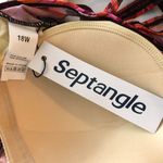 Septangle Tankini Set Open Back Shorts Shelf Bra Floral Pink Orange 18W Photo 2