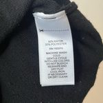 Cable & Gauge  Black 3/4 Sleeve Crewneck Sweater  Ruffle Side Slits Women’s Sz 2X Photo 4