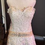 Women’s White Wedding Dress Zip Up Back Train Size 4 NWT Photo 1