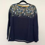 Joules NWT NEW  Navy Blue Long Sleeve Boatneck Daisy Shirt Photo 5