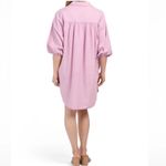 Young Fabulous and Broke Linen Blend Sandollar Shirt Dress Pink Lilac Sz Medium Photo 1