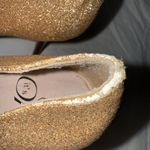 It's Ok Glitter Stiletto 5” High Heels Womens SZ 7.5 M Gold Platform Pumps Prom Photo 3