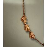 Women's Gold Tone Heart Shaped Charm Adjustable Chain Bracelet Dainty Feminine Gold Photo 1