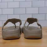 Skechers Natural Cali Tone Ups Sandals Flip Flops Boho Toe Post Thong - Size 9 Photo 7