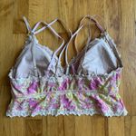 Aerie  Sunkissed Lace Plunge Bralette Pink Orange size XL Photo 2