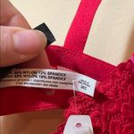 Adore Me Womens New  Red Lace Bra With Pink Bow Details Photo 5