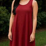 Cato  Women's Mini Dress - Rich Burgundy Photo 0