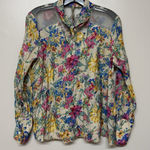 Aratta‎ Silent Journey Sheer Floral V Neck Embroidered Tunic Sz S Boho Feminine Photo 0