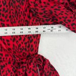Sanctuary  Red Leopard‎ Print Wrap Dress Flutter Sleeve Digital Party M Photo 1